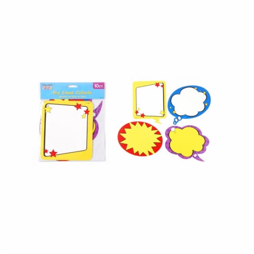 FLOMO Cartoon Dry Erase Cutouts Perspective: front