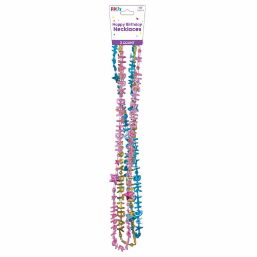 FLOMO Happy Birthday Necklace Perspective: front