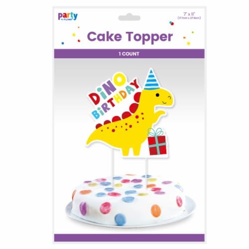 FLOMO Dinosaur Cake Topper Perspective: front