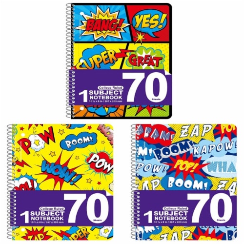FLOMO One Subject Comic Spiral Notebook - Assorted Perspective: front