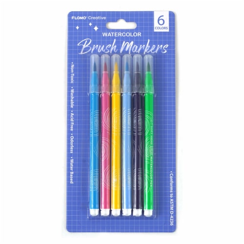 FLOMO  Brush Markers Variety Pack - Purple Perspective: front