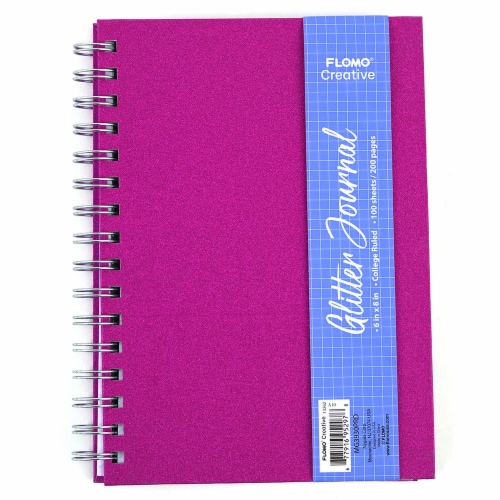 FLOMO® Glitter Hard Cover Journal Perspective: front