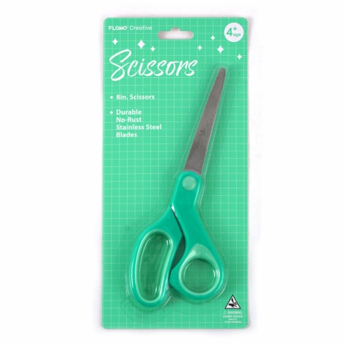 FLOMO® 8" Scissors - Green Perspective: front