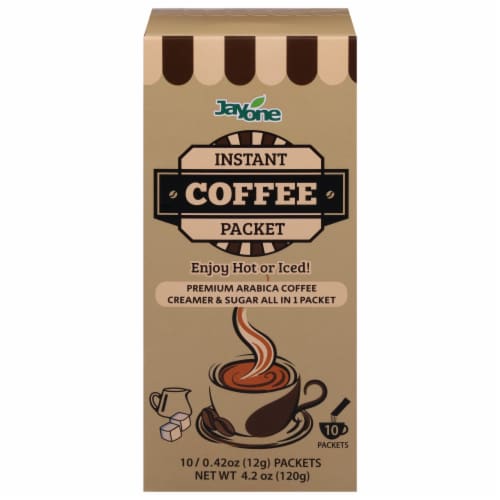 JayOne Instant Coffee Packet Perspective: front