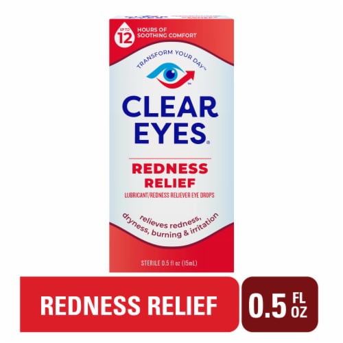 Clear Eyes Redness Relief Eye Drops Perspective: front