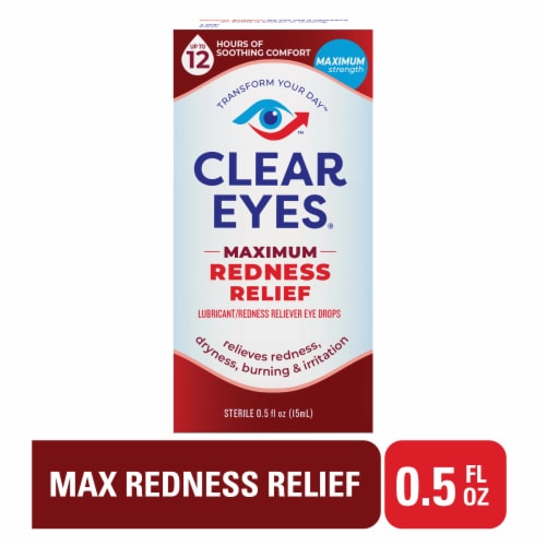 Clear Eyes Max Redness Relief Eye Drops Perspective: front