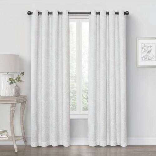 Quinn Medallion 95-Inch Grommet 100% Blackout Window Curtain Panel in