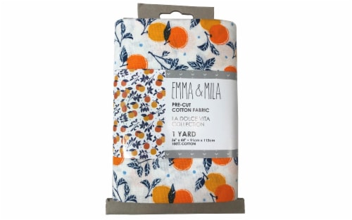 Emma & Mila Cotton Precut Oranges 4pc Perspective: front