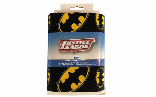 DC Comics Cotton Precut Batman Logo Toss 4pc Perspective: front