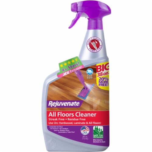 Rejuvenate Clean Fresh Scent Floor Cleaner Liquid 38 oz. Total Qty 6 Case of 6 Foods Co