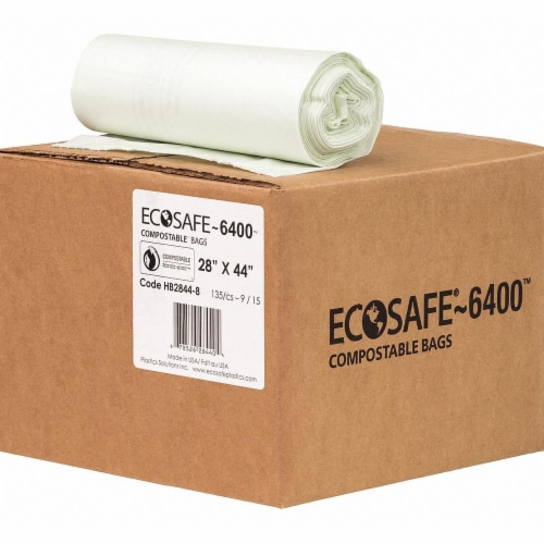 Ecosafe-6400 Trash Bag,35 gal.,Green,PK135 HB2844-8 Perspective: front