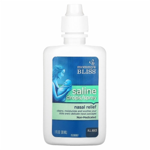 Mommy's Bliss Saline Drops/Spray Nasal Relief Perspective: front