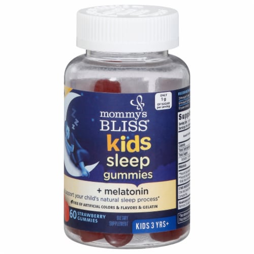 Mommy's Bliss® Kids Sleep Strawberry Gummies Perspective: front