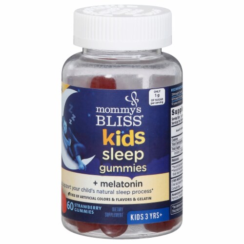Mommy's Bliss® Kids Sleep Strawberry Gummies Perspective: front