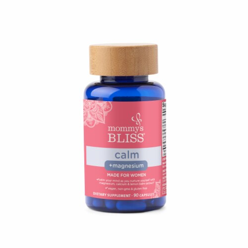 Mommy's Bliss Calm + Magnesium Capsules Perspective: front