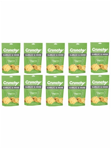 Garlic & Herb Crunchy Cheese Crisps, Made with All Natural Cheese, Keto Friendly,Gluten Free Perspective: front