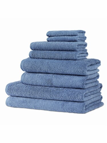 Classic Turkish Towels Genuine Cotton Hospitality Bath Towels 8 Piece Set Perspective: front