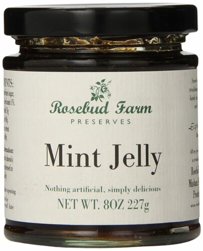 Rosebud Farm Preserves Mint Jelly Perspective: front