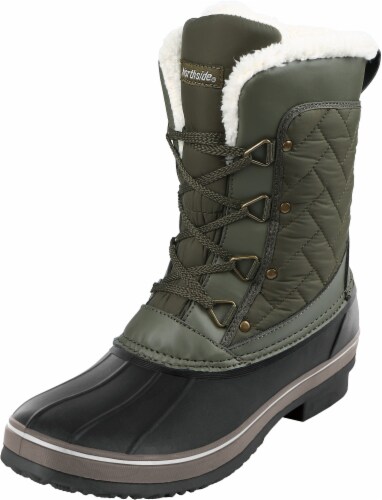 Northside Women's Waterproof Quilted Snow Boots Perspective: front