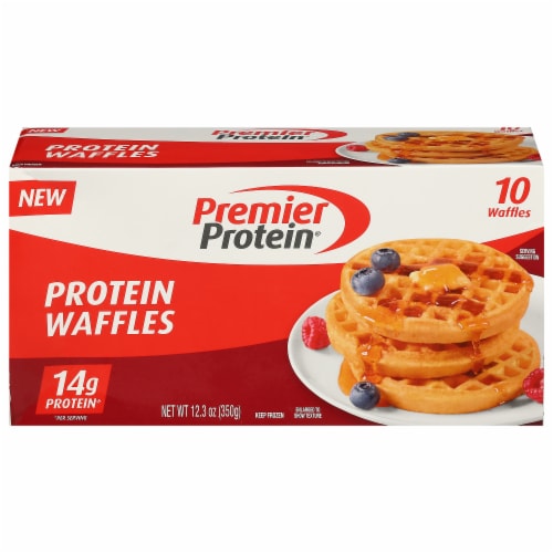 Premier Protein® Frozen Protein Waffles Perspective: front