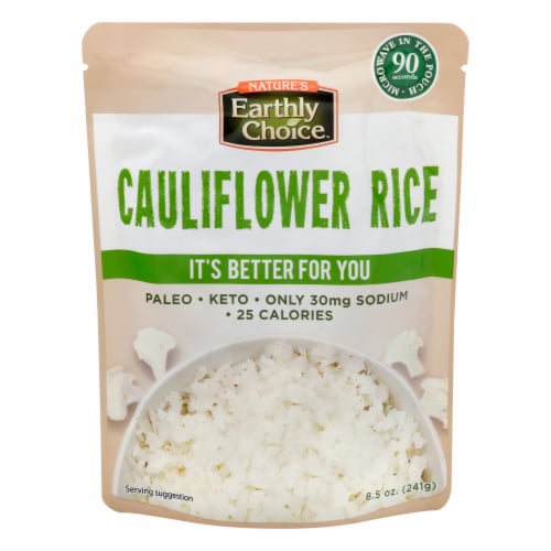 Nature's Earthly Choice™ Microwavable Cauliflower Rice Perspective: front