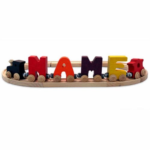 Maple Landmark NameTrain Pastel Letter Car T - Made In USA (Orange