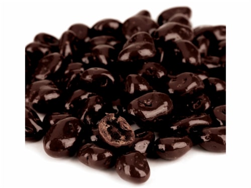 No Sugar Added Dark Chocolate covered Raisins 1 pound Perspective: front