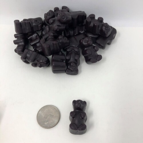 Licorice Bears JuJu 1 pound Black Licorice Ju Ju Bear Perspective: front