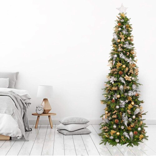 Easy Treezy 7.5 Foot Prelit Douglas Fir Artificial Christmas Tree