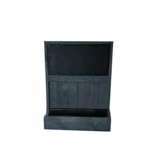 Grown by you WM19CB-BL Wall Mounted Chalkboard Planter, Black Perspective: front