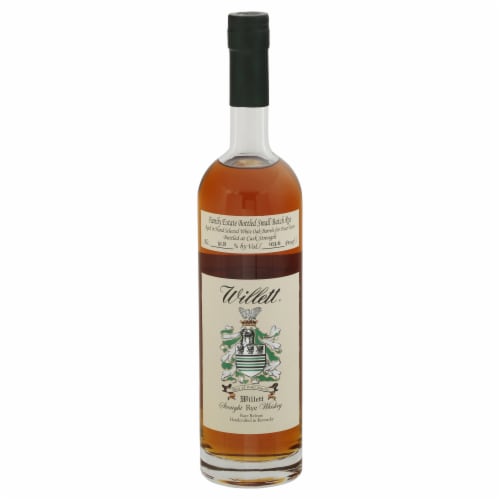 Willet Family Estate Small Batch Straight Rye Whiskey Perspective: front