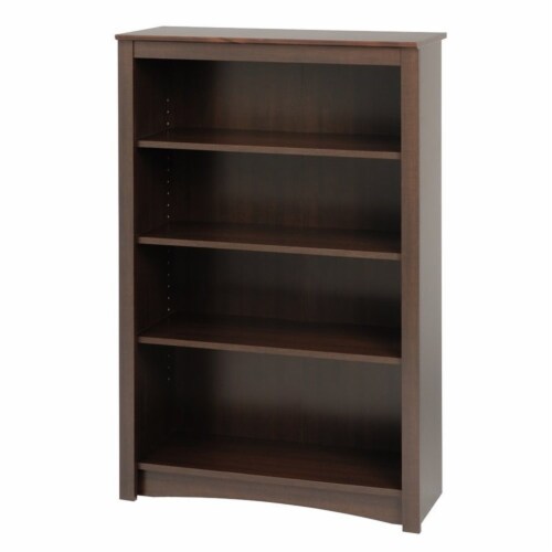 Atlin Designs 48  4 Shelf Bookcase in Espresso Perspective: front