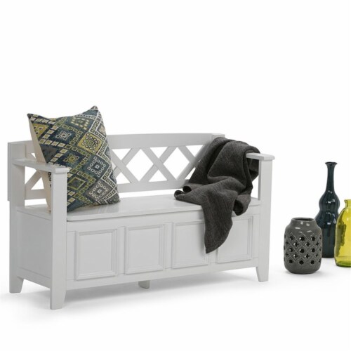 Atlin Designs Entryway Storage Bench in Black 