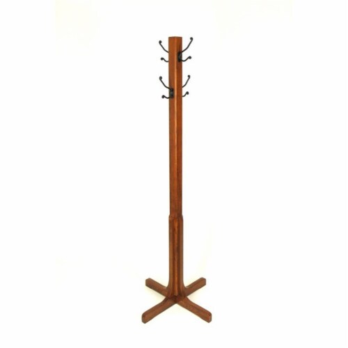 Pemberly Row Coat Stand in Brown Perspective: front