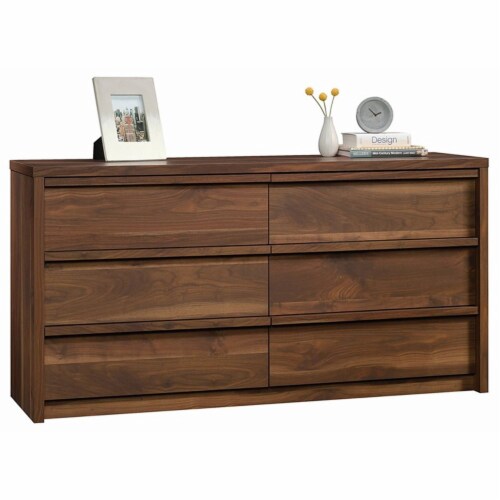 Pemberly Row 6 Drawer Dresser in Grand Walnut 1 Baker s