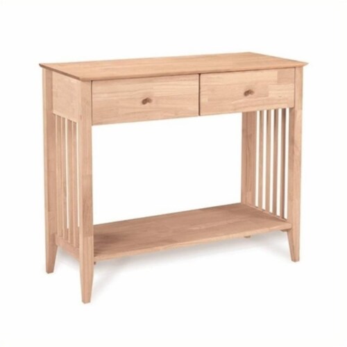Wood Unfinished Mission Styled Console in Brown Pemberly Row 1