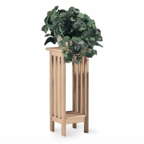 Pemberly Row Unfinished 30  Mission Plant Stand Perspective: front