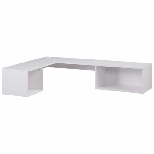Scranton & co wall mount on sale corner floating desk in white