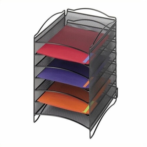Scranton & Co 6 Compartment Mesh Literature Organizer Perspective: front