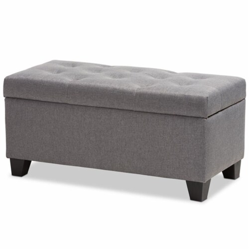 Baxton studio discount ottoman gray