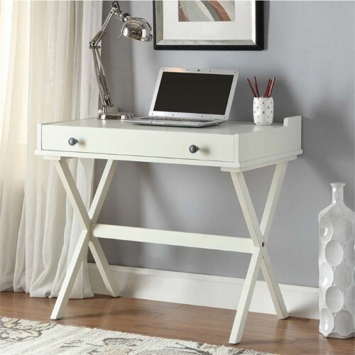 Carolina Classics Flip Top Cork Board Desk in Antique White, 1 Kroger