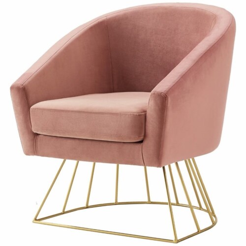 Blush pink barrel chair discount