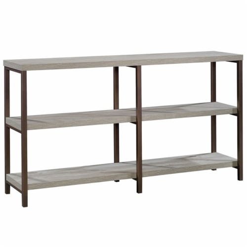 Maddie Home Console Table in Mystic Oak Perspective: front