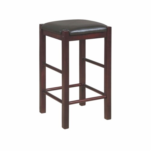 Espresso wood sales counter stools