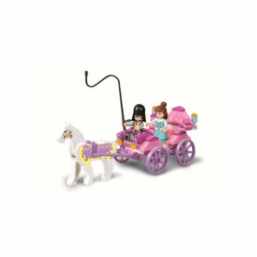 Sluban 239  The Princess Carriage Building Brick Kit (99 pcs) Perspective: front