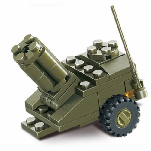 Sluban 295  Land Forces Army Munitions Depot Building Brick Kit (93 pcs) Perspective: front
