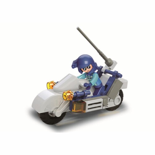 Special Forces Motorcycle Building Brick Kit (32 pcs) Perspective: front