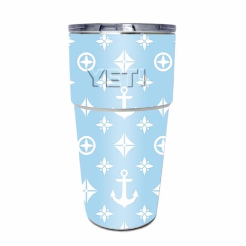 MightySkins YEPINT16SI-Baby Blue Designer Skin for Yeti Rambler 16