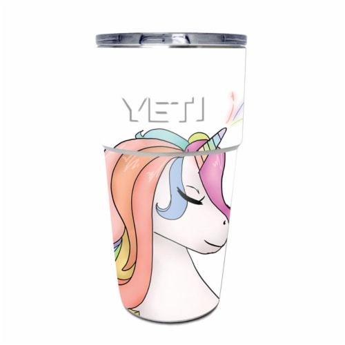 MightySkins YEPINT16SI-Unicorn Magic Skin for Yeti Rambler 16 oz Stackable Cup - Unicorn Magi Perspective: front