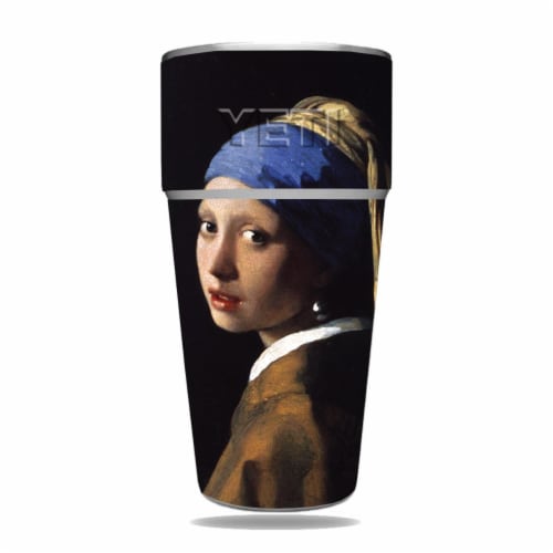 MightySkins YERAM26SI-Girl With Pearl Earring Skin for Yeti Rambler 26 oz Stackable Cup - Gir Perspective: front